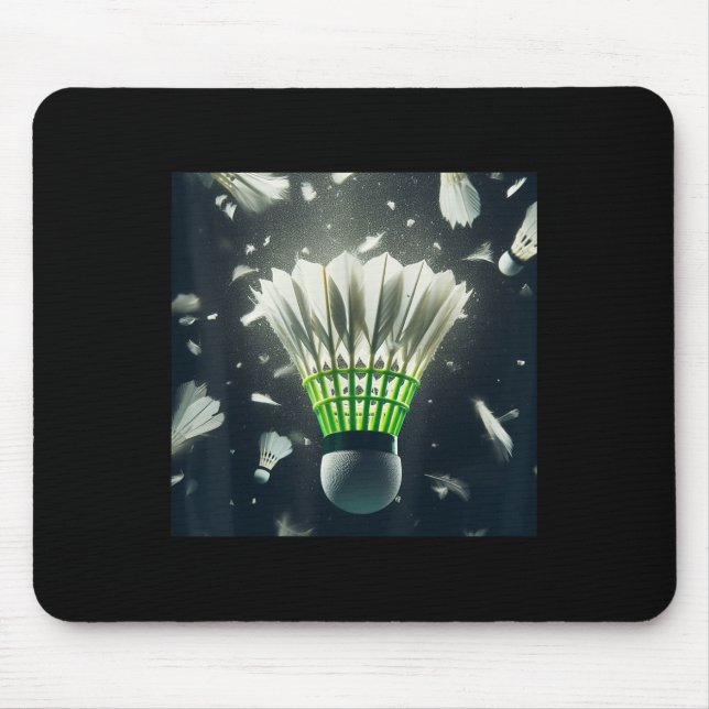 Really Like Badminton Shuttle Birdie  Mouse Pad (Front)