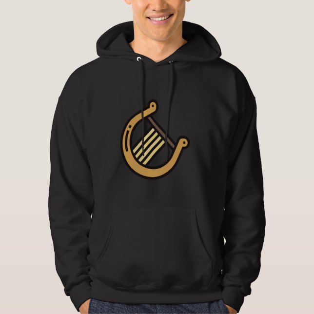Really Like Lyre Stringed Instrument 1 Hoodie (Front)
