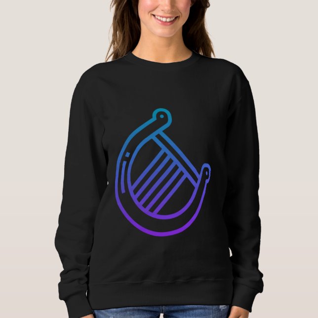 Really Like Lyre Stringed Instrument Sweatshirt (Front)