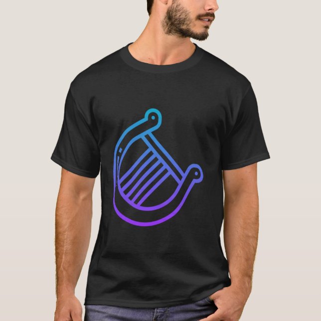 Really Like Lyre Stringed Instrument T-Shirt (Front)