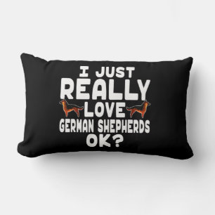 Really Love German Shepherd Lumbar Cushion