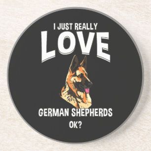 Really Love German Shepherds Coaster