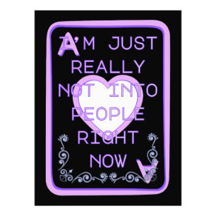 Really Not Into People Right Now Ace of Hearts Photo Print