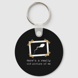 Really Old Picture Of Me Black Humor Funny And Iro Key Ring