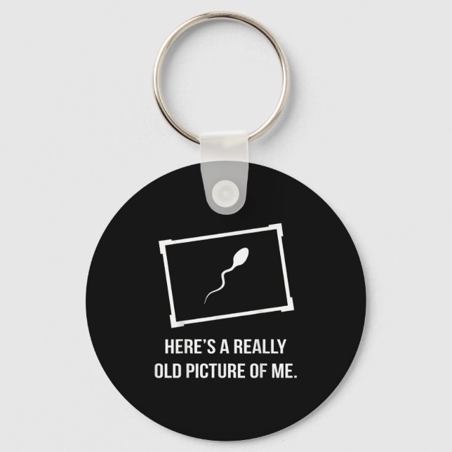 Really Old Picture Of Me Funny  Key Ring (Front)