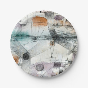 Realm of Air Paul Klee Abstract Expressionist Paper Plate