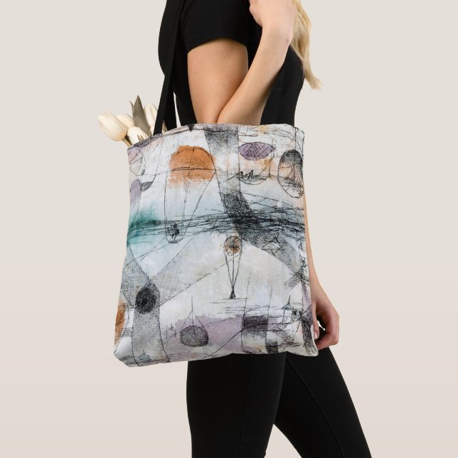 Realm of Air Paul Klee Abstract Expressionist Tote Bag (Close Up)