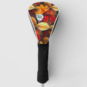 Realm of Foliage with Maple Leaves in Warm Colours Golf Head Cover