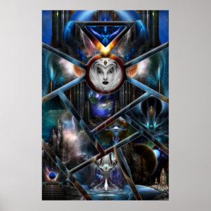 Realm Of Fractal Fantasies Matrix Archival Poster