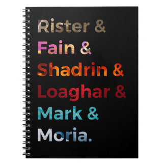 Realms Cast binder Notebook