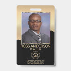 Realtor Agent in Black and Gold