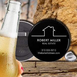 Realtor Black Bottle Opener