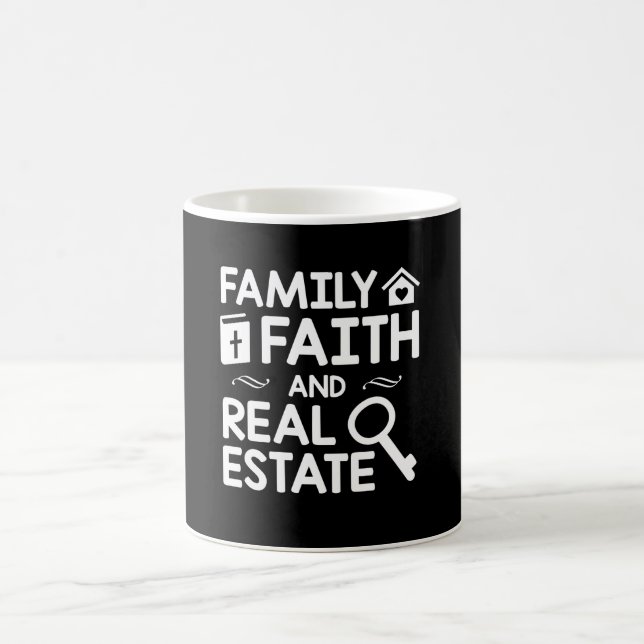 Realtor Christian Family Faith Real Estate Coffee Mug (Center)