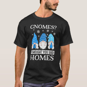 Realtor Christmas Gnomes Funny Real Estate Agent T-Shirt