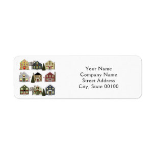 Realtor Christmas Holiday Return Address Label