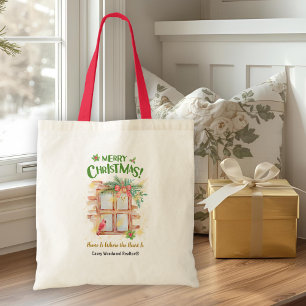 Realtor Christmas Home Where the heart Is Branded Tote Bag