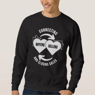 REALTOR Connecting Buyers Sellers Real Estate Sweatshirt
