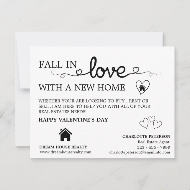 Realtor Farming Promotional Valentine's Day   Holiday Card (Front)