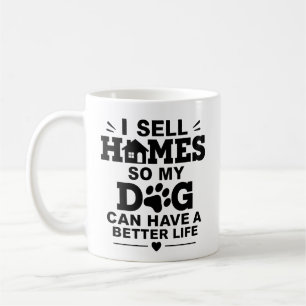 Realtor Gift for Dog Mum Real Estate Agent Coffee Mug