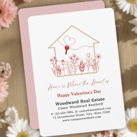Realtor Happy Valentine's Day | Home is the Heart