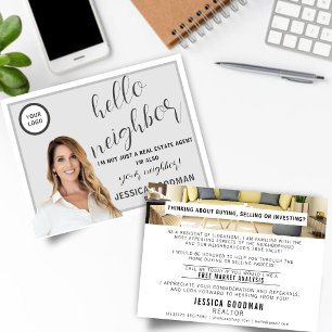 Realtor Hello Neighbour Postcard