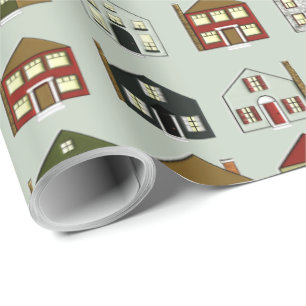 Realtor Houses Wrapping Paper