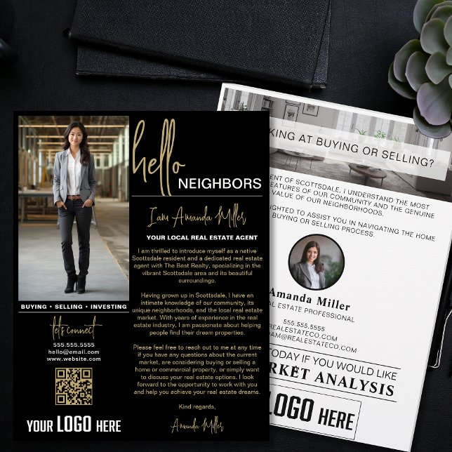 Realtor Introduction Real Estate Farming Letter Flyer (Creator Uploaded)