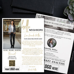 Realtor Introduction Real Estate Farming Letter Flyer