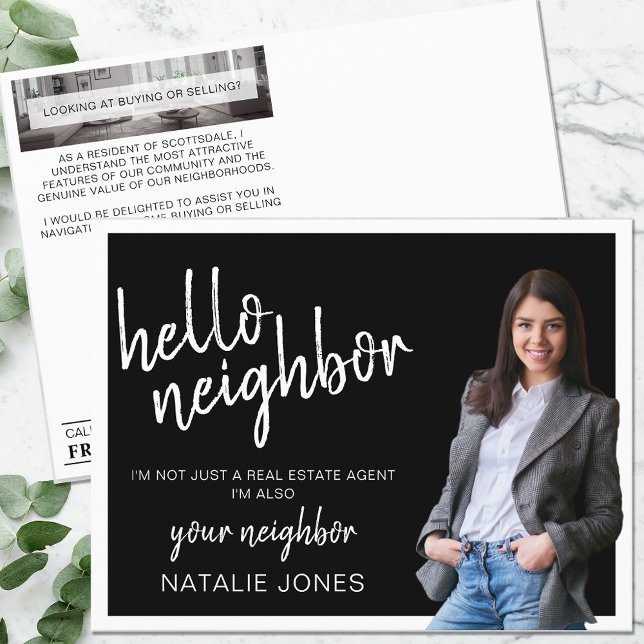 Realtor Mailer Real Estate Marketing Farming Hello Postcard (Creator Uploaded)