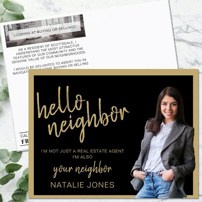 Realtor Mailer Real Estate Marketing Farming Hello Postcard (Creator Uploaded)