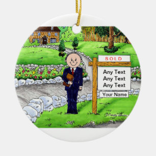Realtor - Male Ceramic Ornament