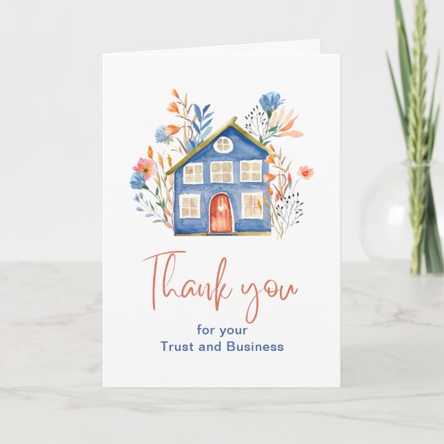 Realtor Marketing | Thank You Homeowner  Business  Card (Front)