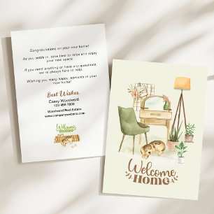 Realtor Marketing Welcome Home Clients Moving in  Card