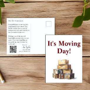 Realtor Moving Day Congratulations Postcard