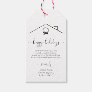 Realtor New Home Christmas Gift Tag