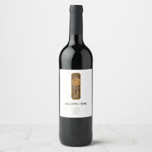 Realtor New Home Congratulations Housewarming Wine Label