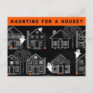 Realtor October Halloween Postcard