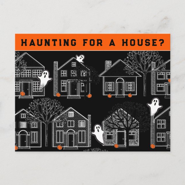 Realtor October Halloween Postcard (Front)