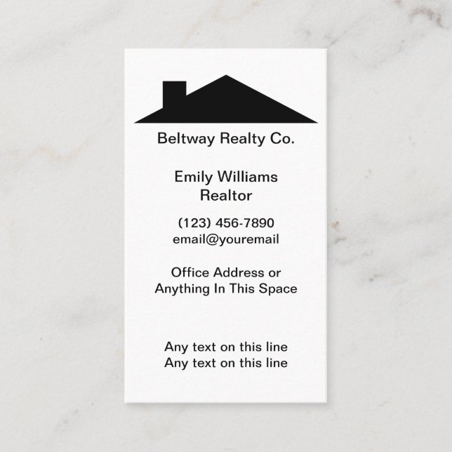 Realtor or Home Services Business Card (Front)