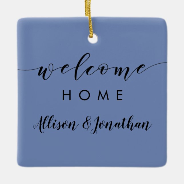 Realtor Ornament, Client Thank You Gift Tag Ceramic Ornament (Front)