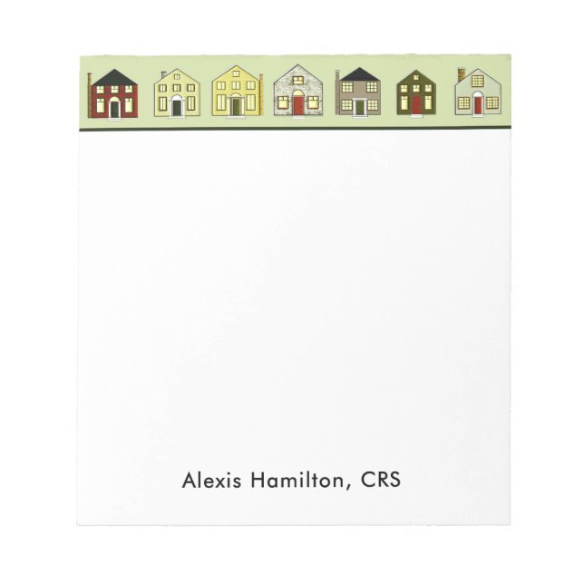 Realtor personalised gift notepad (Front)