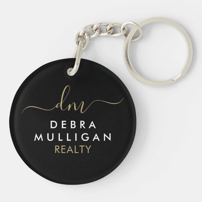 Realtor Personalised Keychain - Marketing Realty (Back)