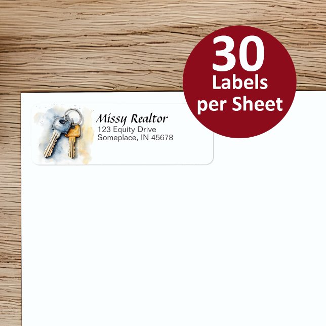 Realtor Personalised Return Address Label (Creator Uploaded)