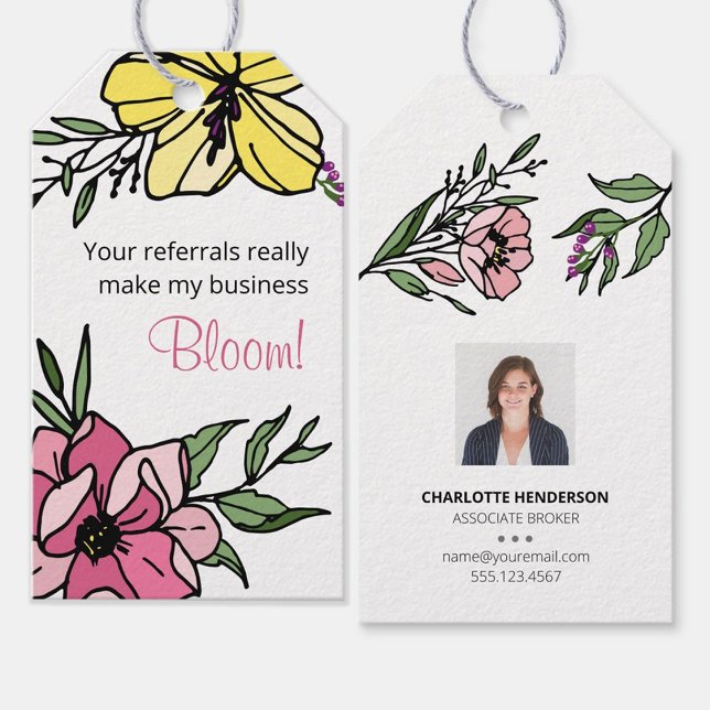 Realtor Photo Referral Thank You Gift Tags (Creator Uploaded)