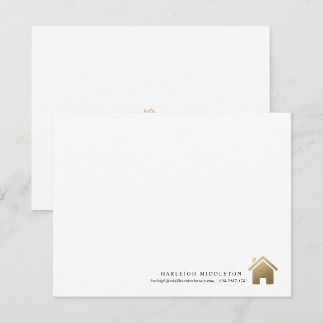 Realtor Real Estate Agent Broker Thank You Card (Front/Back)