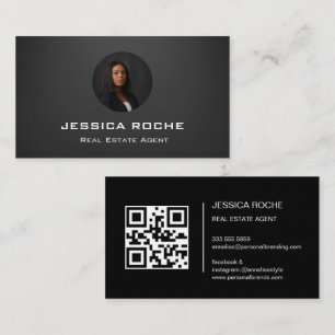 Realtor Real Estate Agent Professional Add Photo Business Card