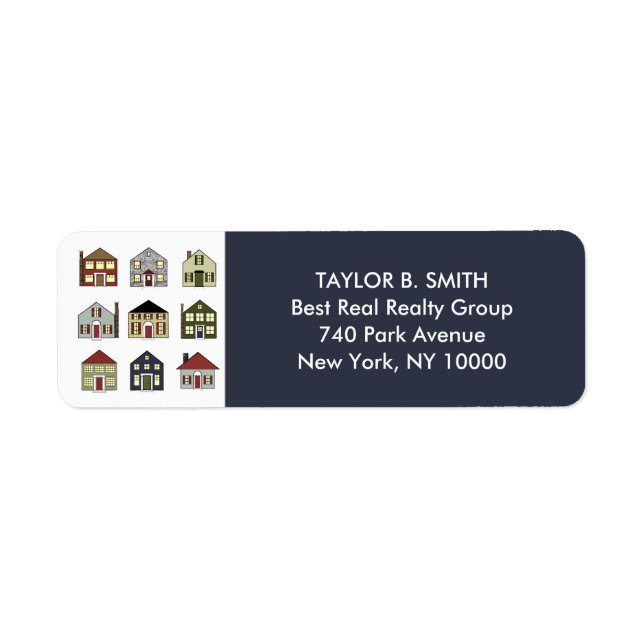 Realtor Real Estate Agent Return Address Label (Front)