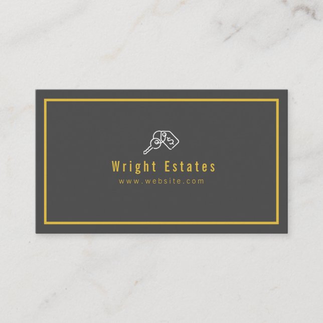 Realtor Real Estate Agent Services Business Card (Front)