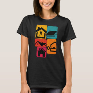 Realtor Real Estate House Retro T-Shirt