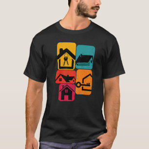 Realtor Real Estate House Retro T-Shirt